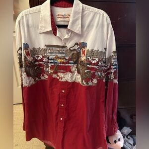 Looney Tunes Western Collection Rodeo Button up by Karman Vintage hat included